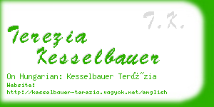 terezia kesselbauer business card